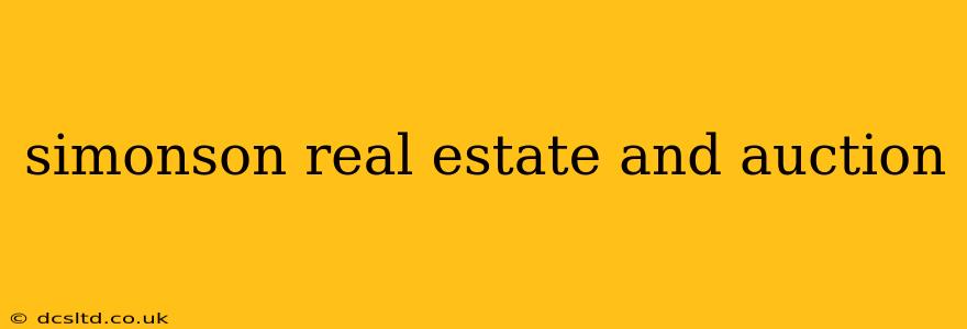 simonson real estate and auction