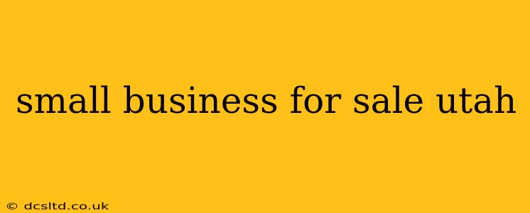 small business for sale utah