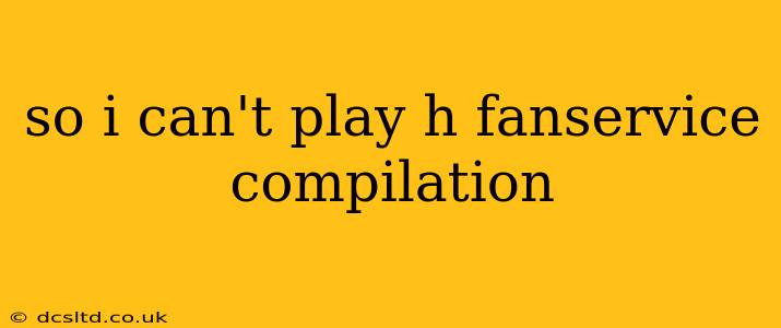 so i can't play h fanservice compilation