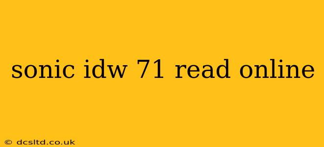 sonic idw 71 read online