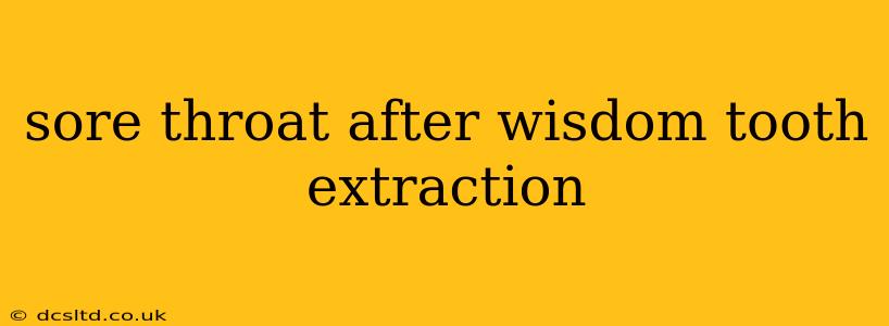 sore throat after wisdom tooth extraction