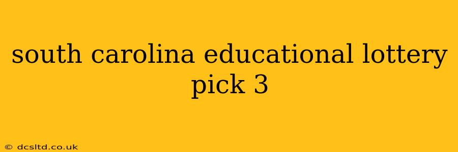 south carolina educational lottery pick 3