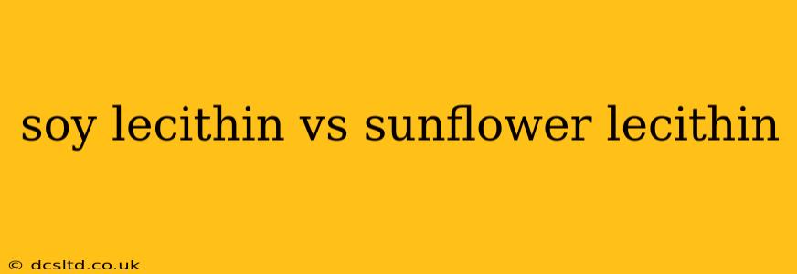 soy lecithin vs sunflower lecithin