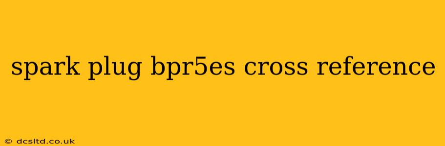 spark plug bpr5es cross reference