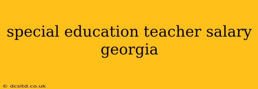 special education teacher salary georgia