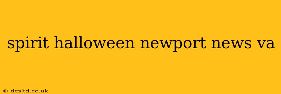 spirit halloween newport news va
