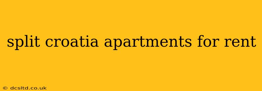 split croatia apartments for rent