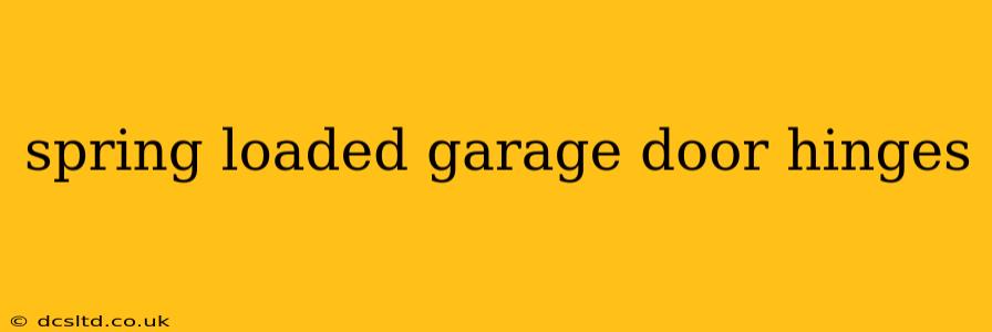 spring loaded garage door hinges