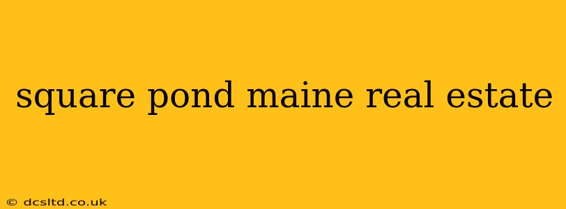 square pond maine real estate