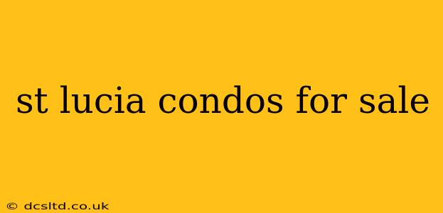 st lucia condos for sale