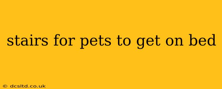 stairs for pets to get on bed
