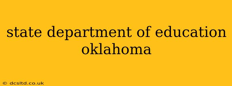 state department of education oklahoma