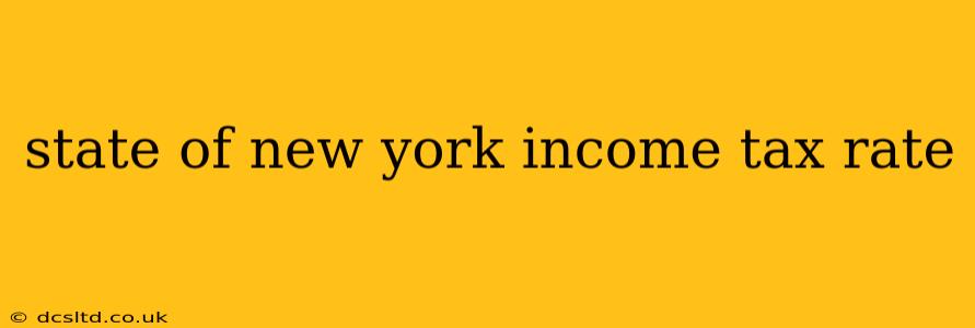 state of new york income tax rate