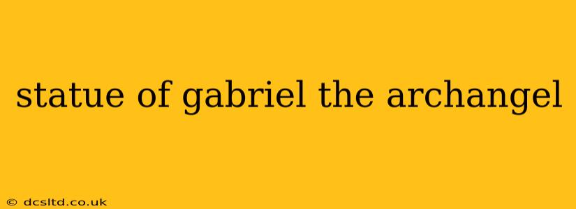 statue of gabriel the archangel
