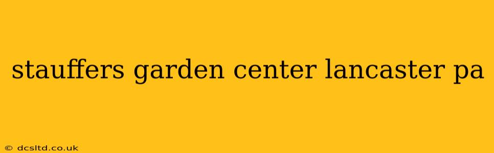 stauffers garden center lancaster pa