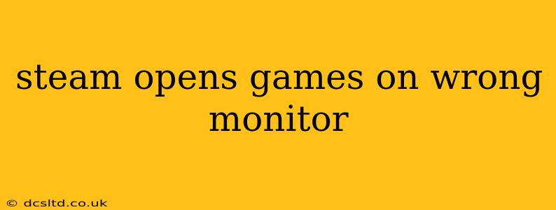 steam opens games on wrong monitor