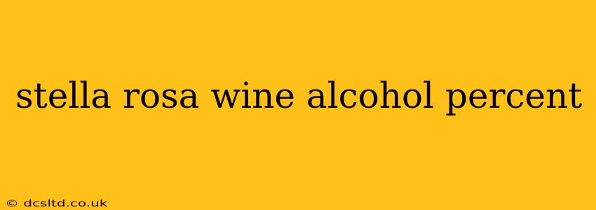stella rosa wine alcohol percent