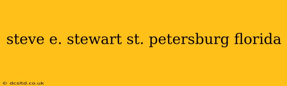steve e. stewart st. petersburg florida