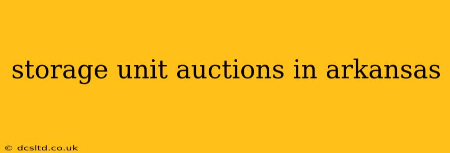 storage unit auctions in arkansas