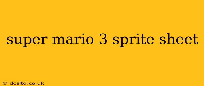 super mario 3 sprite sheet