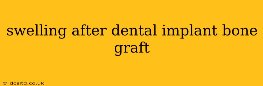 swelling after dental implant bone graft