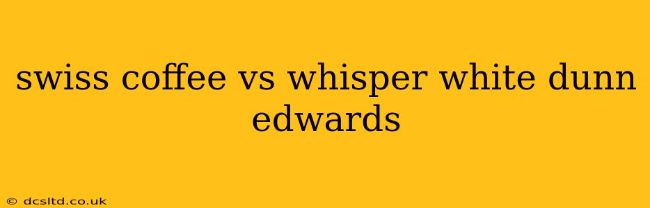 swiss coffee vs whisper white dunn edwards