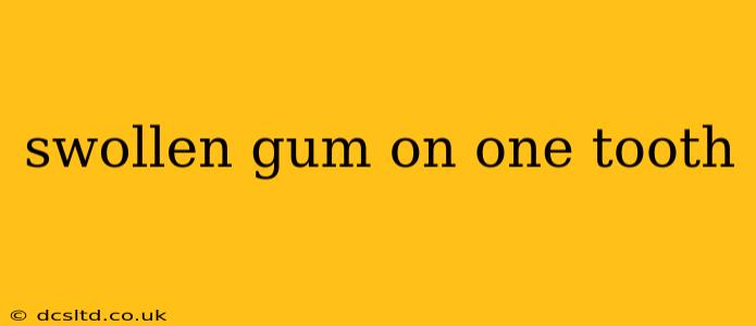 swollen gum on one tooth