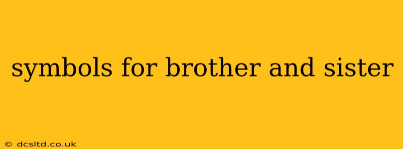 symbols for brother and sister