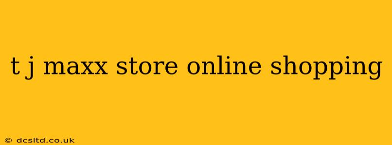 t j maxx store online shopping