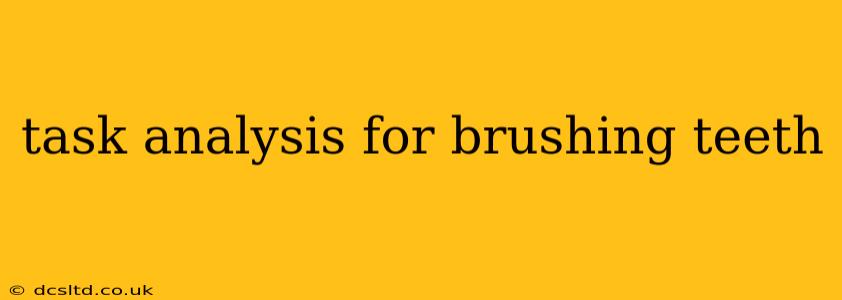 task analysis for brushing teeth