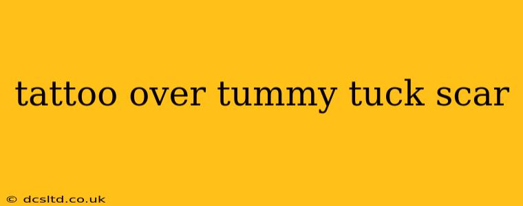 tattoo over tummy tuck scar