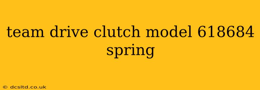 team drive clutch model 618684 spring
