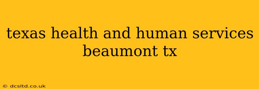 texas health and human services beaumont tx
