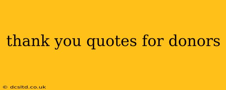 thank you quotes for donors