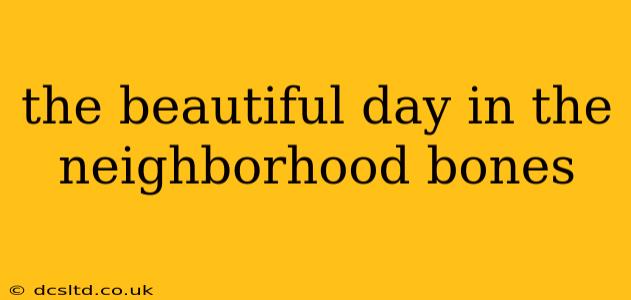 the beautiful day in the neighborhood bones