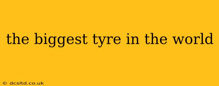 the biggest tyre in the world