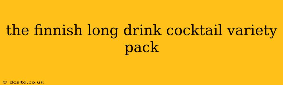 the finnish long drink cocktail variety pack