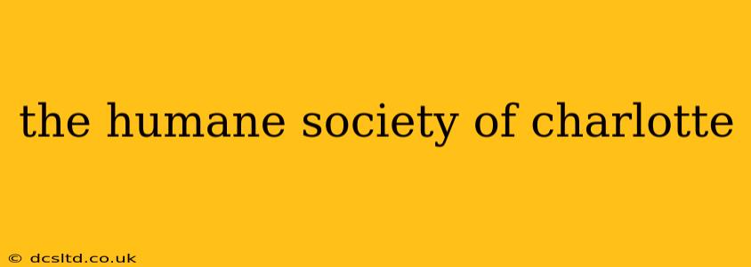the humane society of charlotte