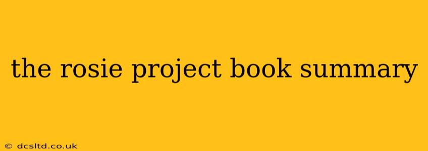 the rosie project book summary
