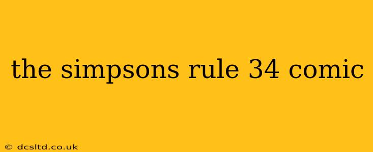 the simpsons rule 34 comic