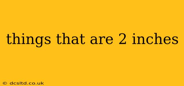 things that are 2 inches