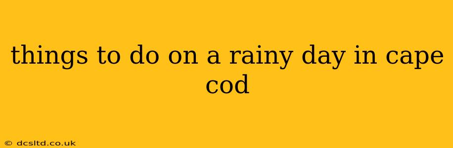 things to do on a rainy day in cape cod