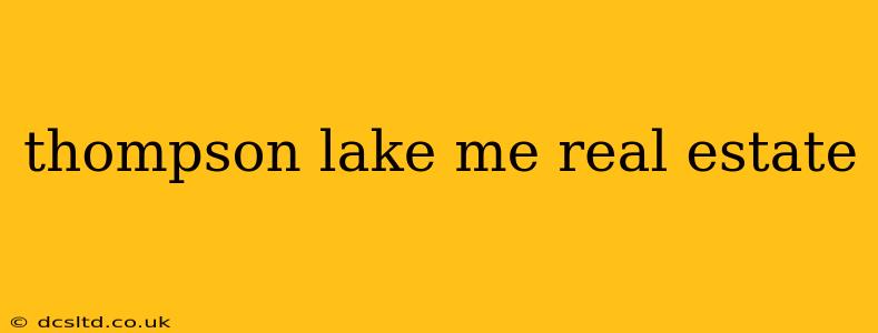 thompson lake me real estate