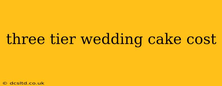 three tier wedding cake cost