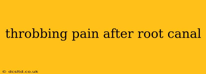 throbbing pain after root canal