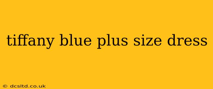 tiffany blue plus size dress