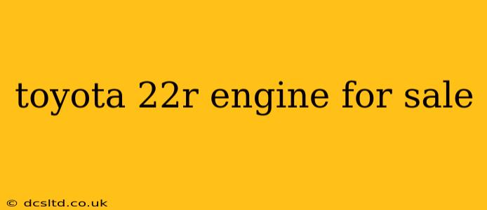 toyota 22r engine for sale