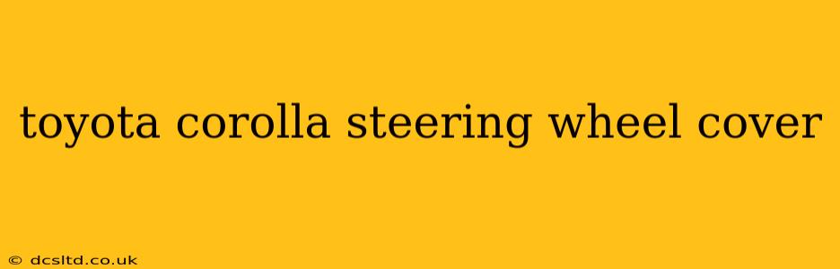 toyota corolla steering wheel cover