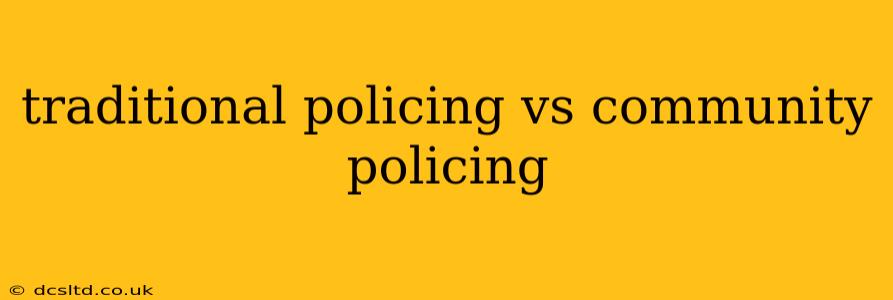 traditional policing vs community policing