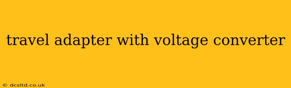 travel adapter with voltage converter
